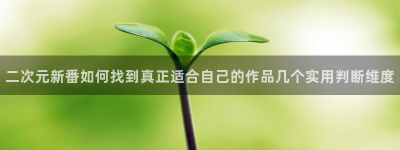 动漫天堂网:二次元新番如何找到真正适合自己的作品几个实用判断维度配图