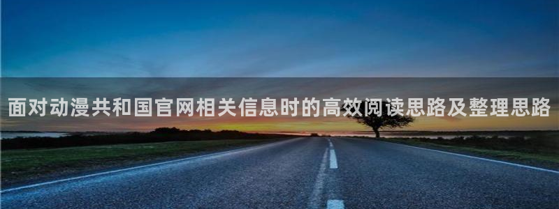 动漫天堂高分作品:面对动漫共和国官网相关信息时的高效阅读思路及整理思路配图